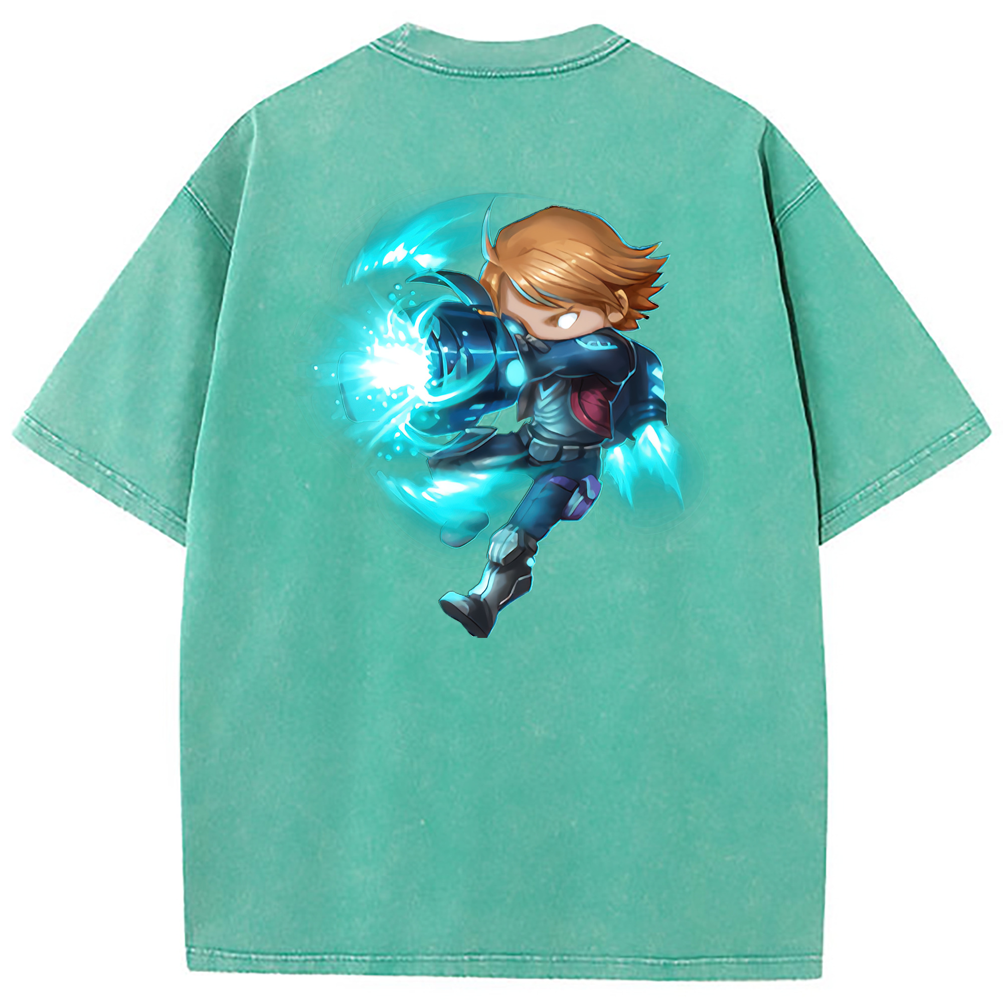 （画像用） リーグ・オブ・レジェンド League of Legends LOL 綿100% ヴィンテージ風 半袖Tシャツ（背面プリント）